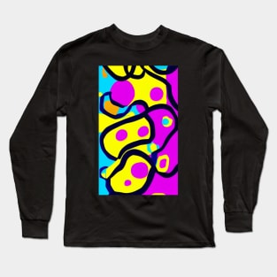 Purple and Yellow Long Sleeve T-Shirt